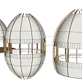 Egg shaped Tent Structure Design With Metal Frame Support And Multiple Views 3d model