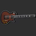 Wooden Body Electric Guitar With Strings Knobs And Pickups Musical Instrument