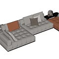 Modern Minotti Lawrence Multiplayer Sofa 3d model