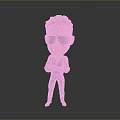Cartoon Character With Brown Hair Wearing Sunglasses And Black Outfit Standing With Arms Crossed