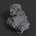 Natural Rock Formation With Rough Surface And Irregular Shape In Outdoor Scene 3d model
