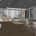 Modern Library Reading Room 3d model