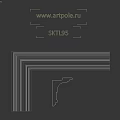 White Architectural Decorative Molding With Multi Layered Design For Interior Decoration