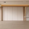 Modern Living Room Interior With Wooden Panel Walls And Marble Accent Design