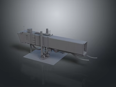 Construction Machinery 3D Model With Industrial Structure And Mechanical Components 3d model