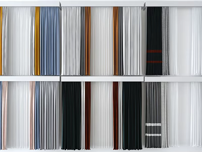 Modern Curtains 3d model