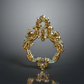 Ornate Golden Decorative Daily Use Item With Intricate Patterns And Shiny Surface