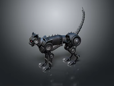 Mechanical Cat Toy Cat Cartoon Cat Robot Cat Anime Character Cartoon Character Cat Warrior 3d model