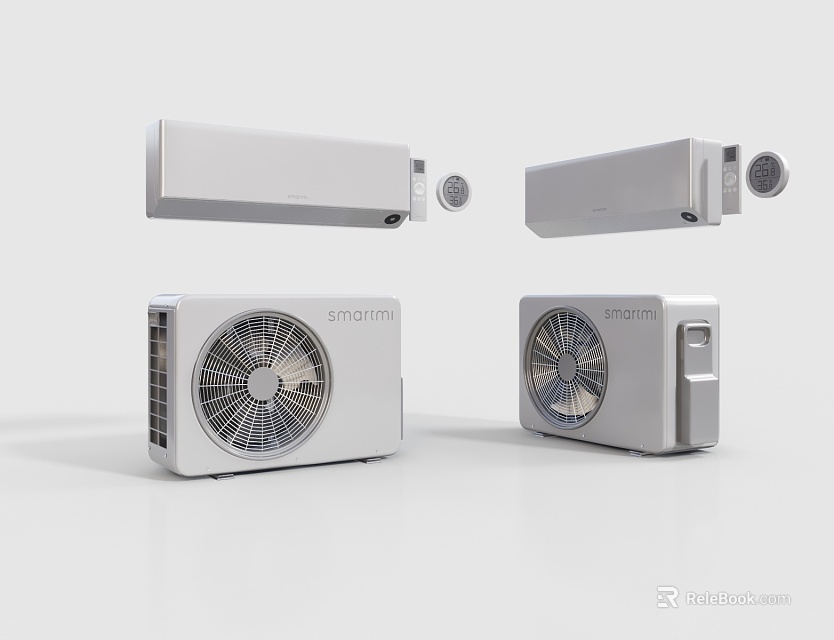 White Air Cooler Fan Models With Modern Sleek Design And Efficient Cooling Performance 3d model 