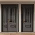 Entry door security door 3d model