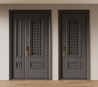 Entry door security door 3d model