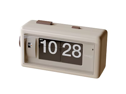 Modern clock ornaments alarm clock 3d model