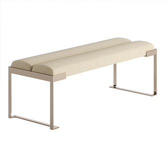 Modern Fendi sofa stool 3d model