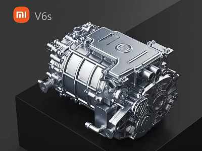MI V6s Engine With Modern Metallic Structure And Precision Engineering 3d model