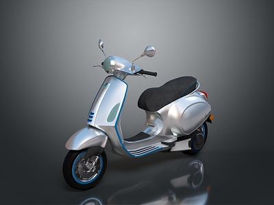 Scooter Motorcycle Two-wheeled Motocross Motorcycle Road Race Motorcycle Motor Vehicle 3d model