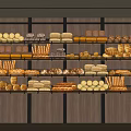 Modern Bread Combo 3d model