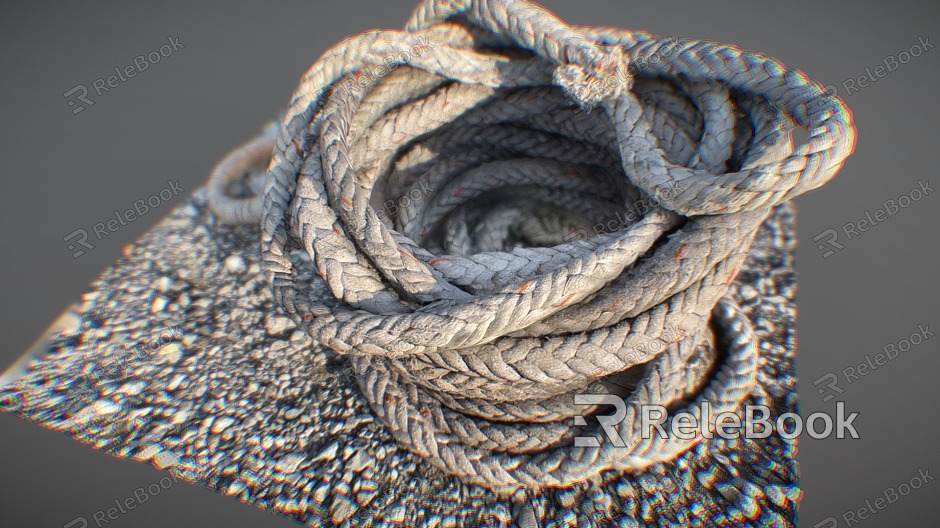 Modern rope hemp rope model