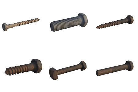 nut screw 3d model