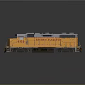 Union Pacific Orange And Gray Train Model With Number 666