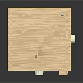 Wooden Tabletop Maze Toy With Control Knobs And Steel Ball Path Design