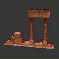 Columns Stone Columns Stone Columns Old Columns Roman Columns Roman Columns Classical Columns Greek Columns 3d model
