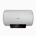 Haier Modern Electric Water Heater With Silver Cylindrical Design And Digital Panel