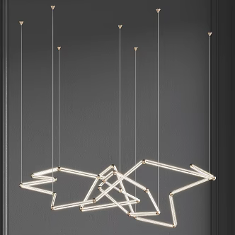 Modern chandelier 3d model
