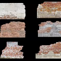 Weathered Feature Wall Designs With Peeling Plaster And Brick Textures