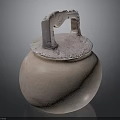 Rustic Handcrafted Clay Jar With Lid And Handle For Home Use