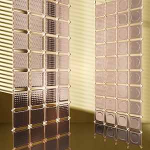 Glass Partition Screen 3d model