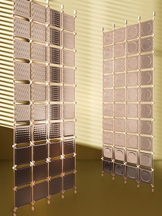 Glass Partition Screen 3d model