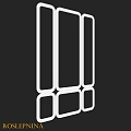 Modern White Geometric Components With Rectangular Frames And Structural Design