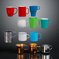 Colorful Household Mugs In Various Colors And Materials For Daily Use