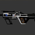 Modern Gun Sci-Fi Firearms Sci-Fi Game Gun Games Firearms Game Gun 3d model