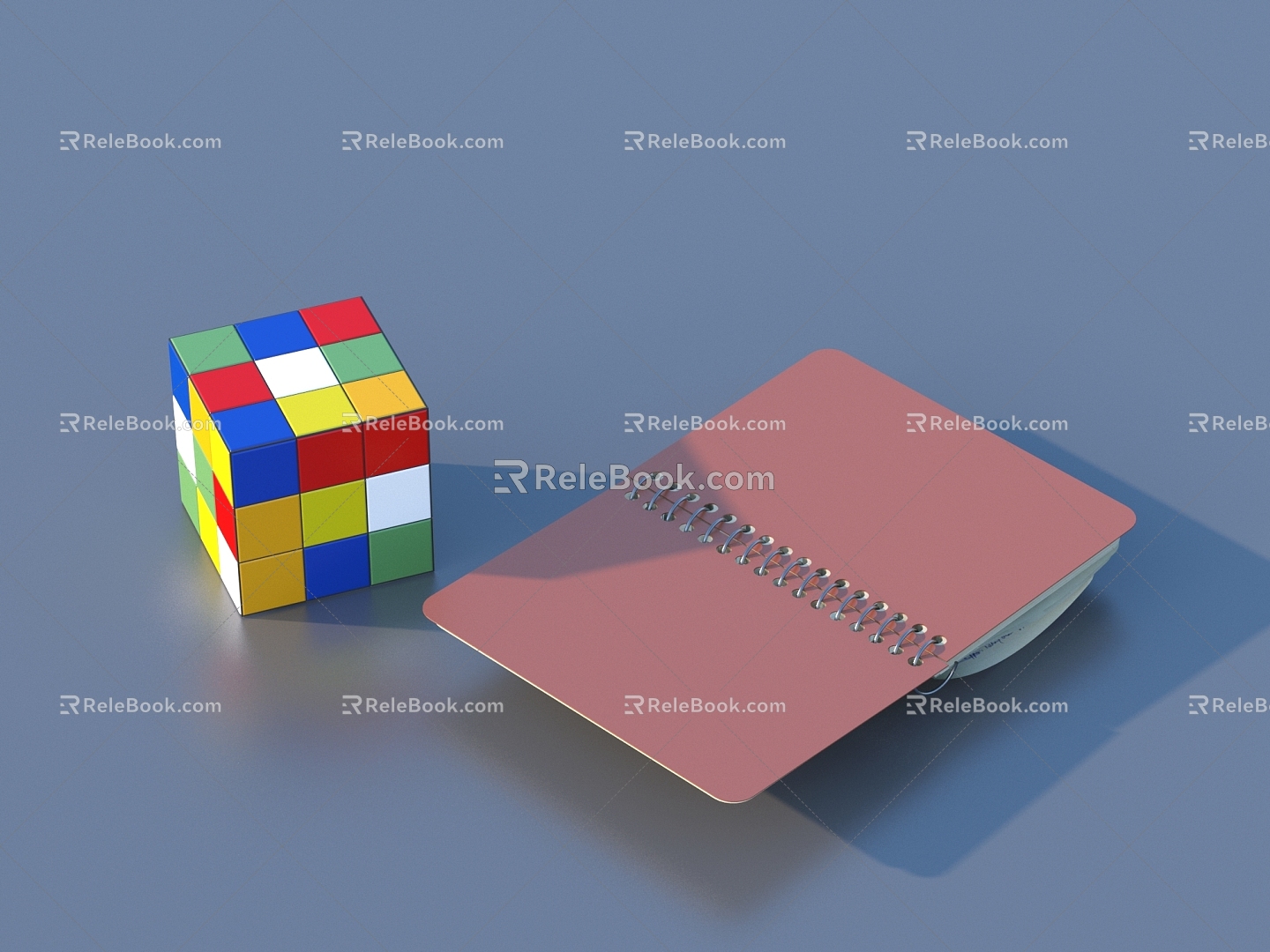 Rubik's Cube Notebook Toy 3d model