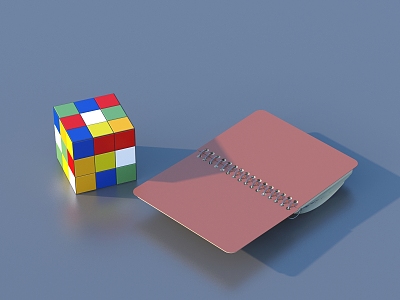 Rubik's Cube Notebook Toy 3d model