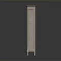 Classic Vintage Carved Bookshelf With White Frame Wooden Shelves And Drawers