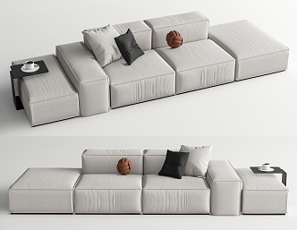 Modern Living Divani Multiplayer Sofa 3d model