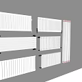 Modern radiator heating pipe 3d model