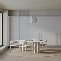 Modern table combination 3d model