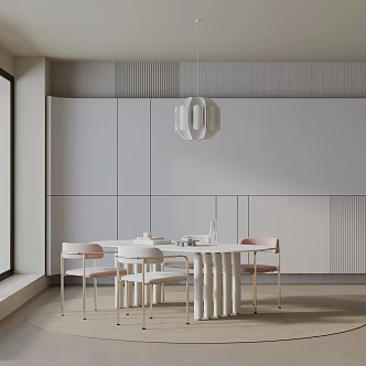 Modern table combination 3d model