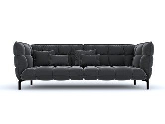 modern double sofa 3d model