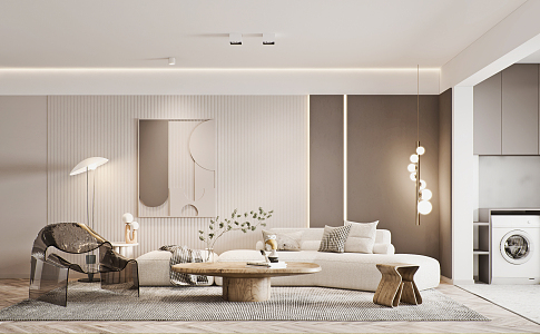 modern living room 3d model