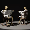 Two Medical Anatomical Skeleton Models for Educational Training in Medical Institutions