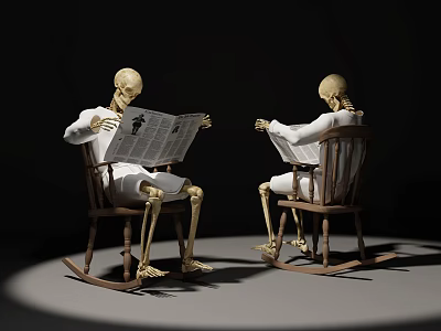 Two Medical Anatomical Skeleton Models for Educational Training in Medical Institutions 3d model