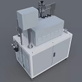 Industrial Equipment With Control Panel Digital Display And Mechanical Components On Cabinet Base