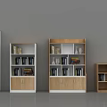 Modern Wooden Bookcases With Glass Doors Open Shelves And Storage Cabinets Different Designs