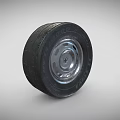 High Quality Car Tire With Metallic Silver Rim And Detailed Tread Pattern