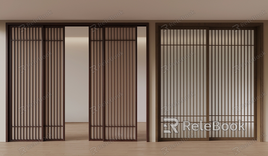 New Chinese-style sliding door Japanese-style sliding door model