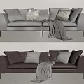 Double sofa 3d model